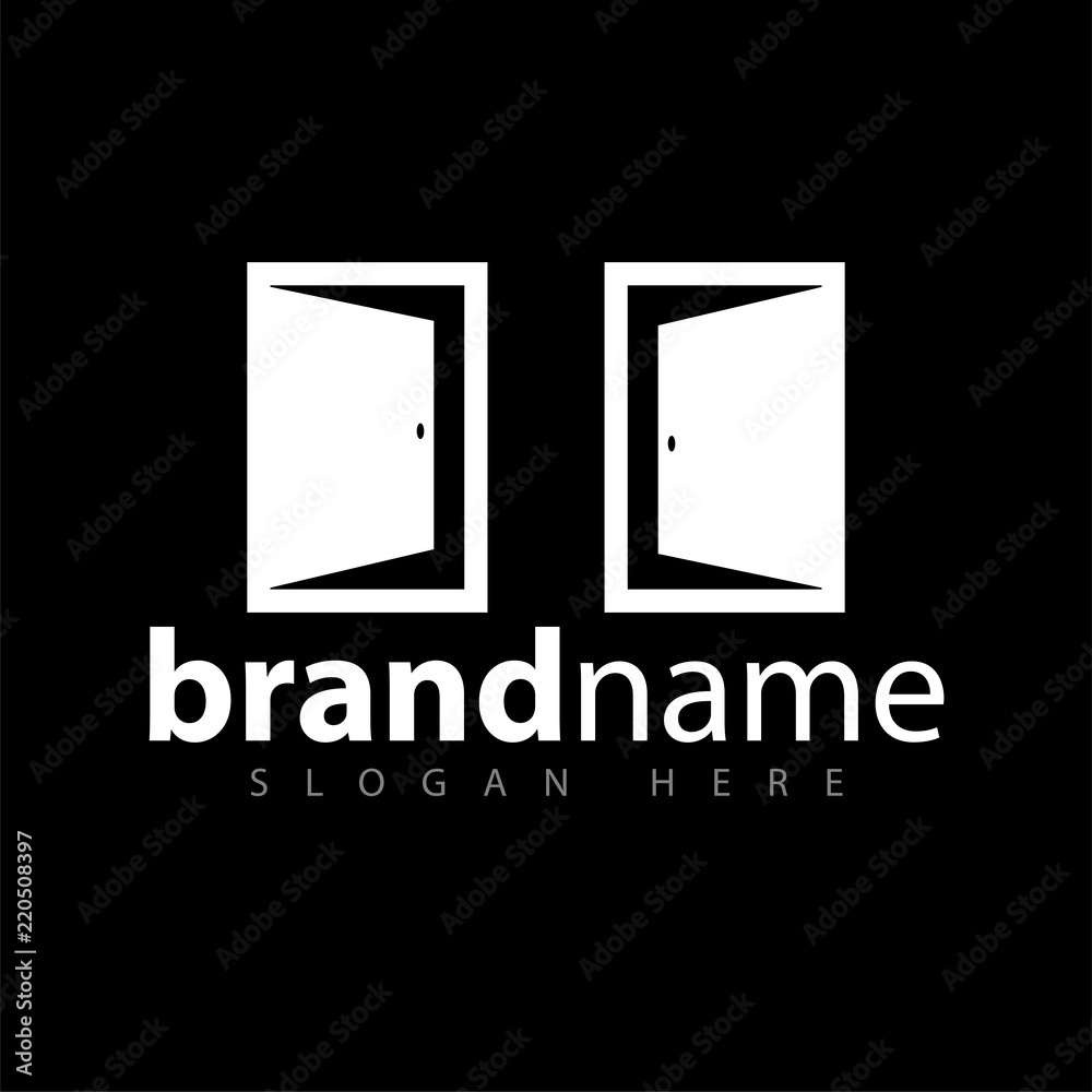 Door logo icon vector template Door logo icon vector template