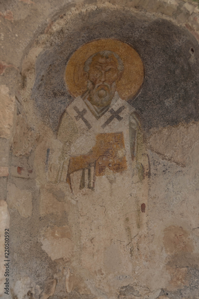 Церковь Святого Николая Чудотворца в Демре, фреска с изображением Святого Николая