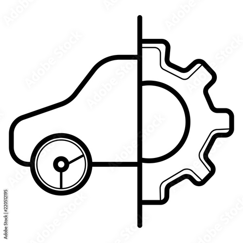car service icon vector
