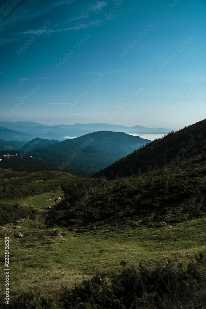 Beautiful landscapes of the Carpathian Mountains