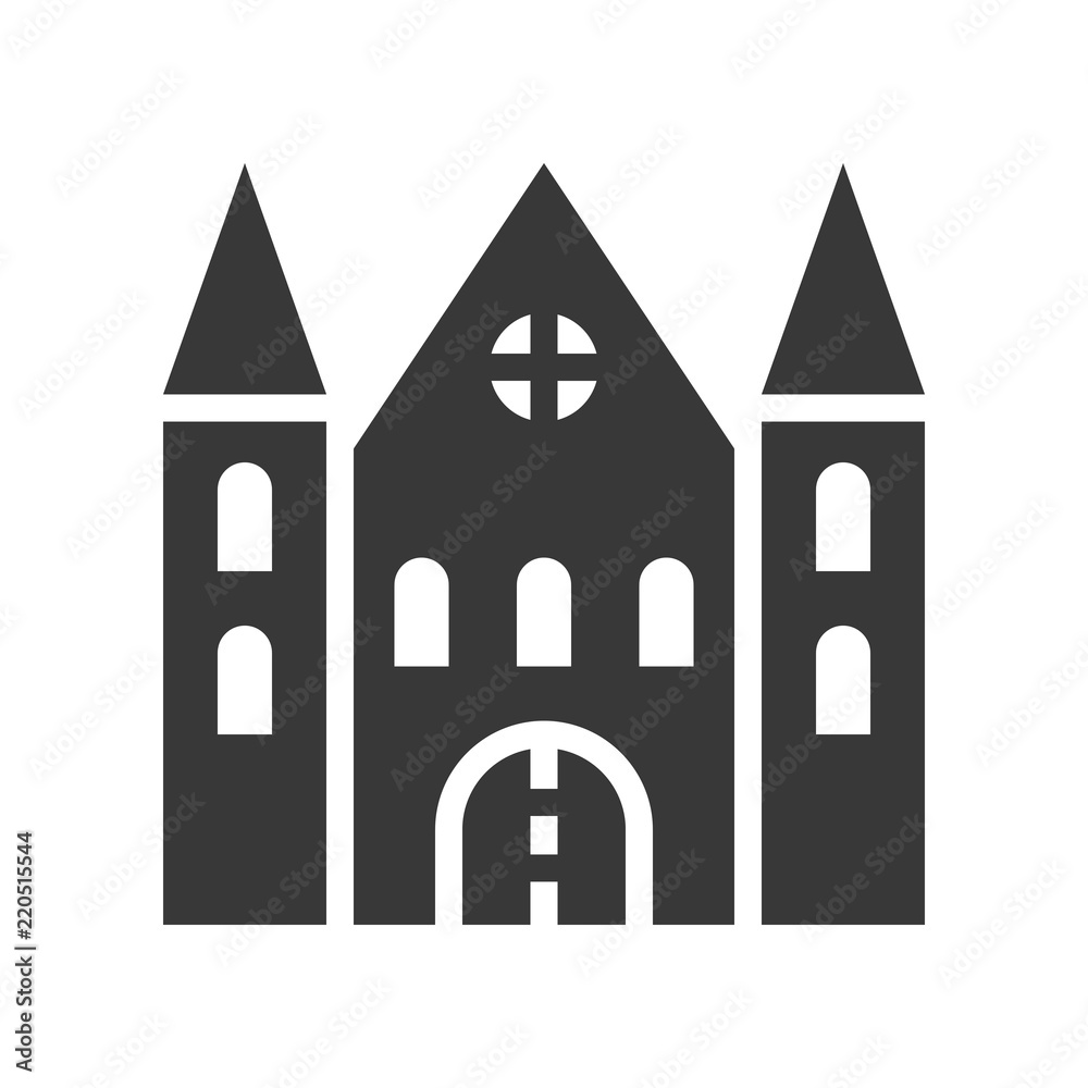 haunted house, Halloween related, glyph icon design haunted house, Halloween related, glyph icon design