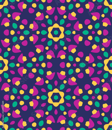 Abstract Kaleidoscope Pattern. Modern Shape. Endless Vector.