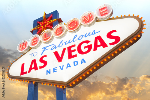 Canvas Print Welcome to Las Vegas Sign, Las Vegas, Nevada
