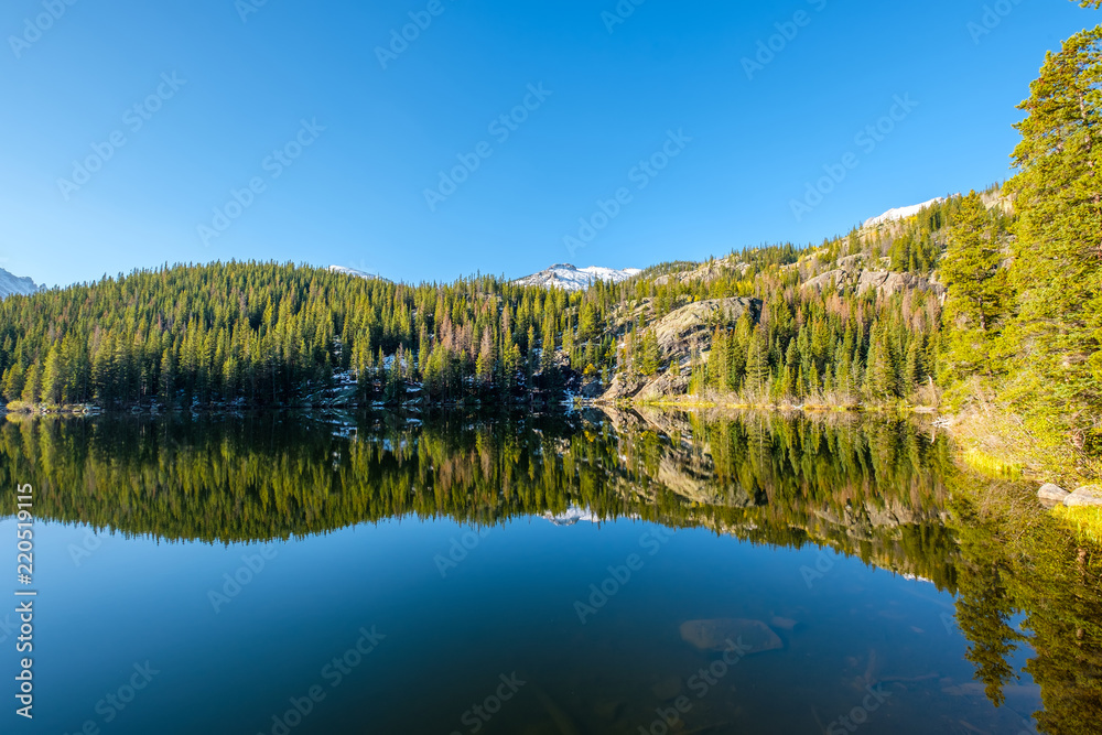 Bear Lake, Rocky Mountains, Colorado, USA.