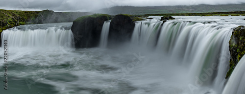 Powerfull Godafoss Waterfall