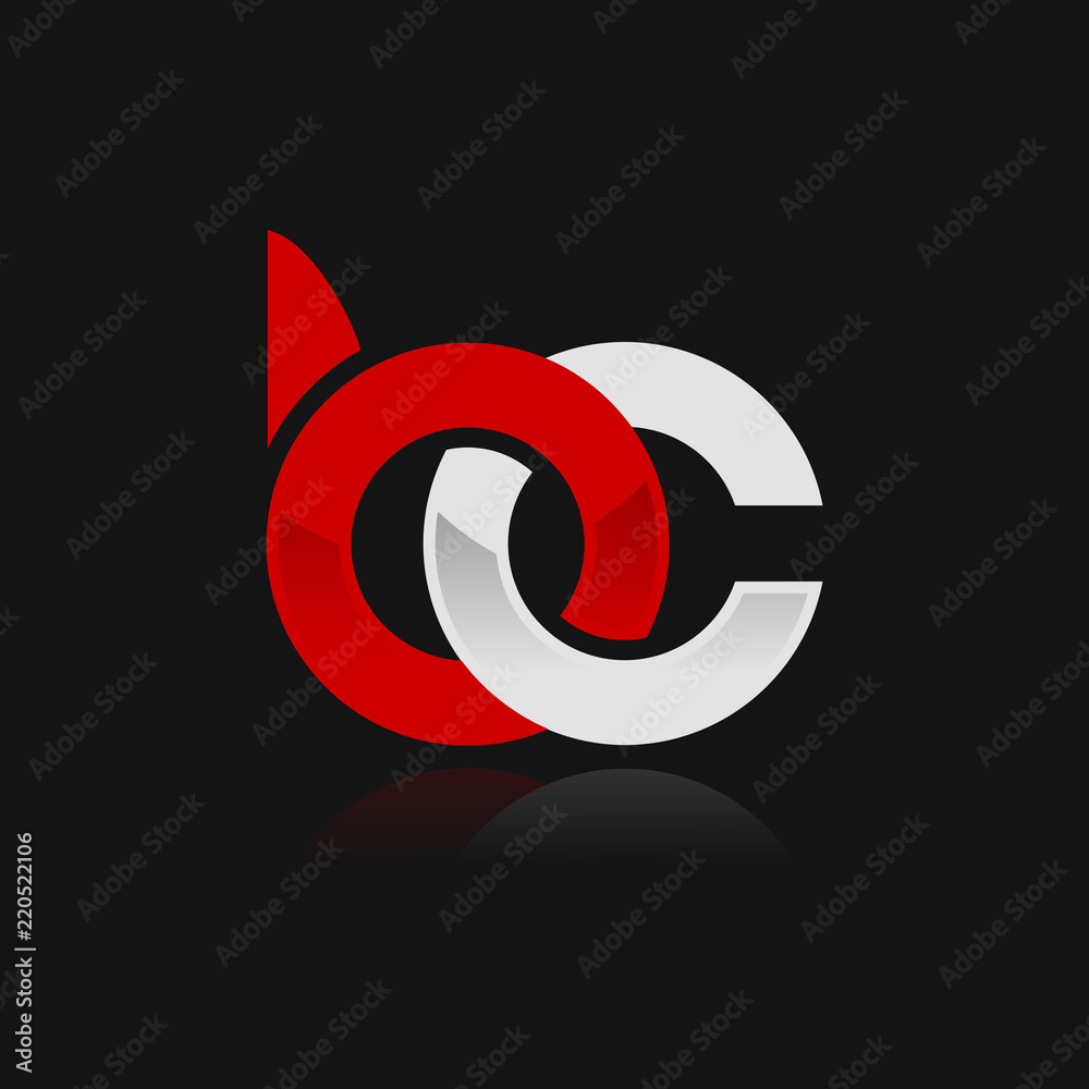 BC initial logo template vector BC initial logo template vector