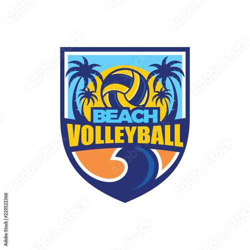 Beach Volley Logo Vector