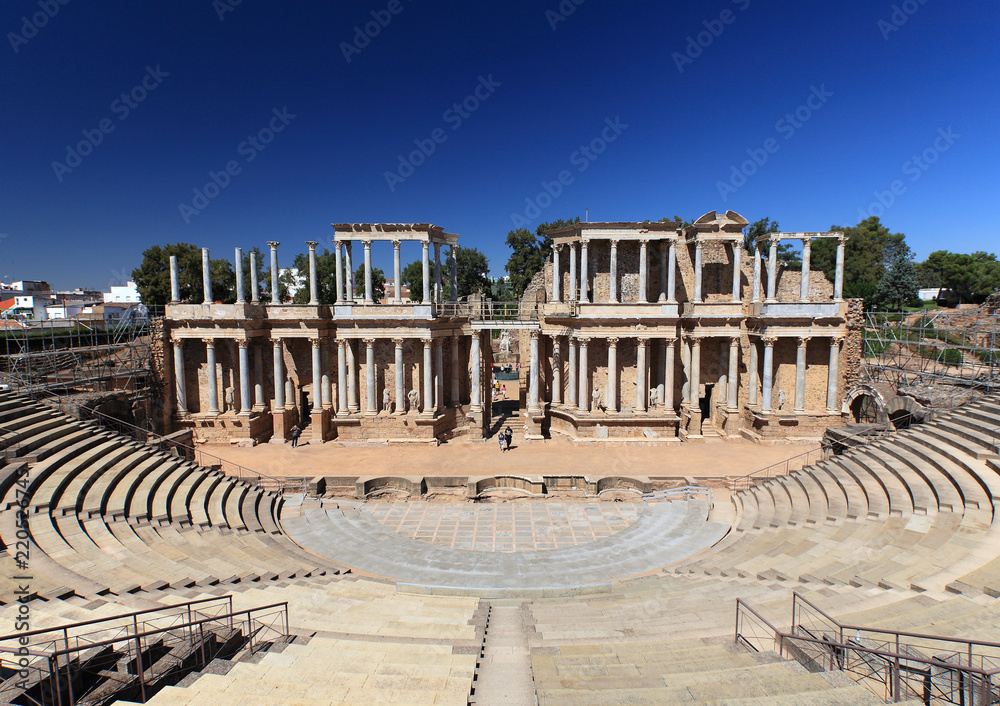 Fototapeta premium Roman theatre in Merida, Spain 
