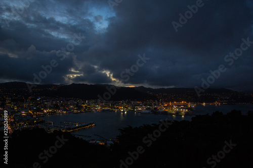 Nacht in Wellington Neuseeland