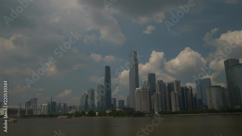 Wallpaper Mural sunny day guangzhou city famous tower river bay panorama 4k china
 Torontodigital.ca