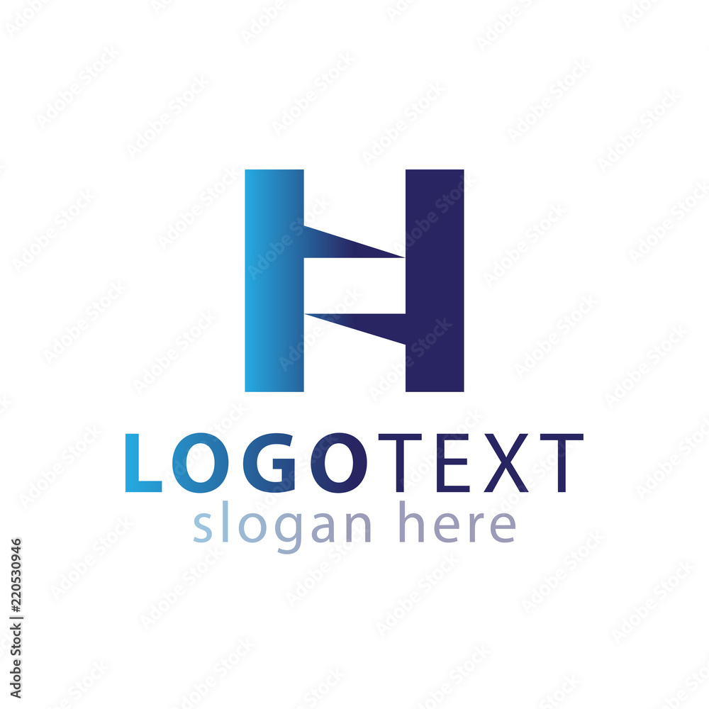H letter logo icon vector template