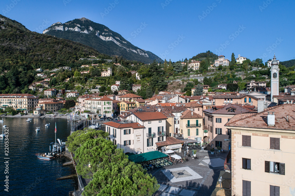 Holidays on lake of Como, city of Menaggio. Important touristic destination.