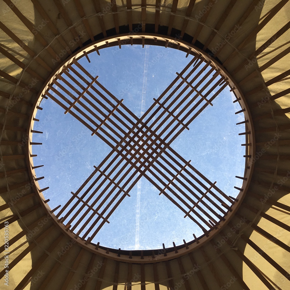 Obraz premium Yurt roof window