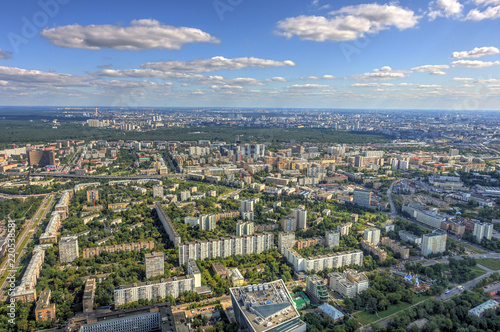 Moscow cityscape from above © mehdi33300