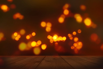 festlicher hintergrund mit holztisch