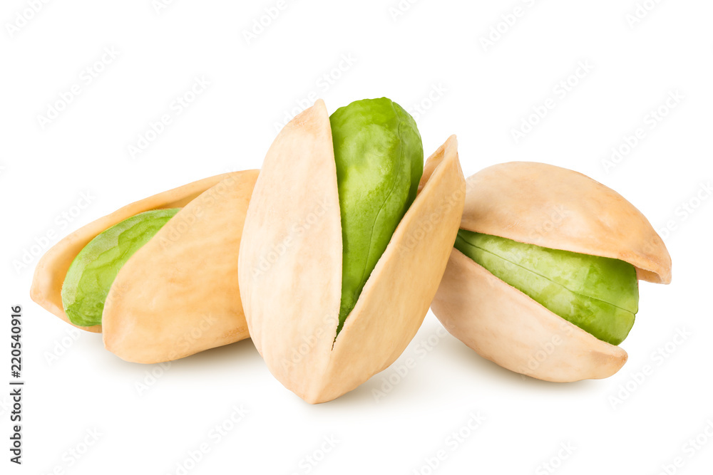 pistachio isolated on white background, clipping path, full depth of field pistachio isolated on white background, clipping path, full depth of field