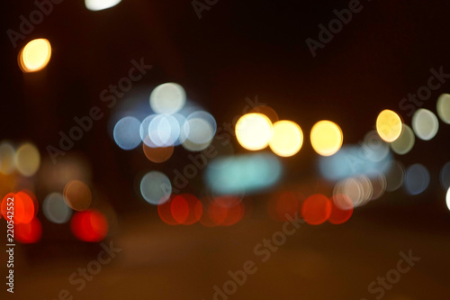 Abstract Bokeh blurred color light can use for background