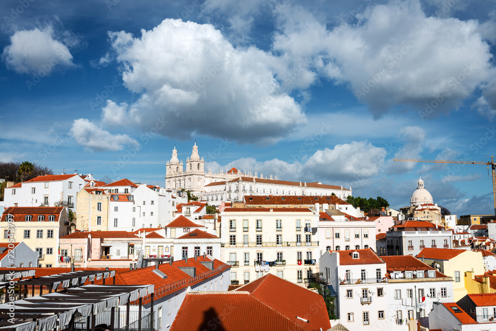 Rooftops of Alfama in Lisbon