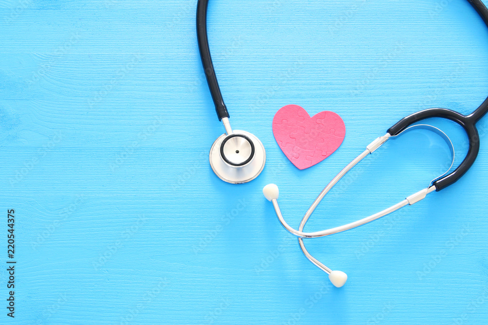 Image of heart and stethoscope. Medical concept. Image of heart and stethoscope. Medical concept.