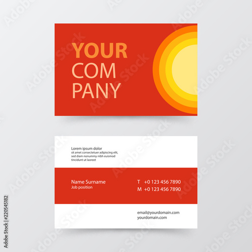 business card template.