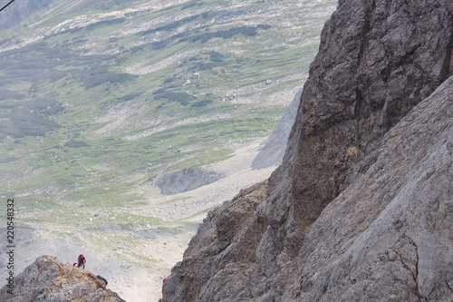 Obraz na płótnie Bergsteiger in den Alpen w salonie