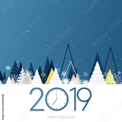2019 - Bonne année - happy new year - clock - horloge - compte à rebours - countdown