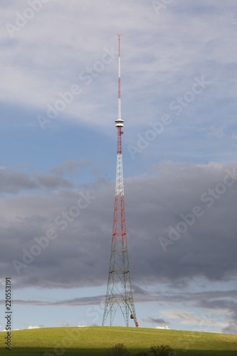 Radio antenna Landessender Beromuenster in the canton of Lucerne, Switzerland