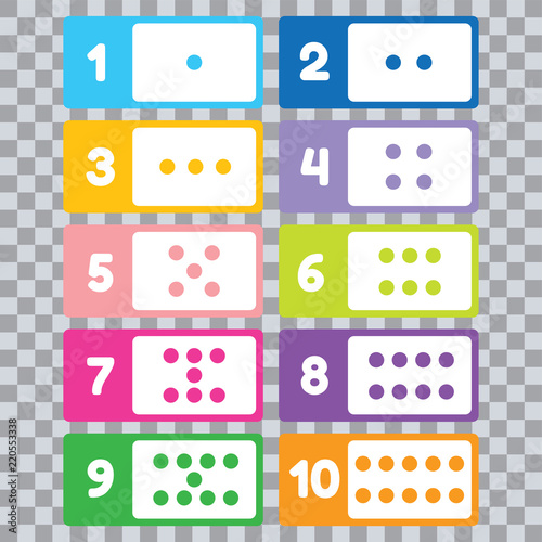 Learn Numbers and counting for Toddlers Numbers for Kids vector illustration