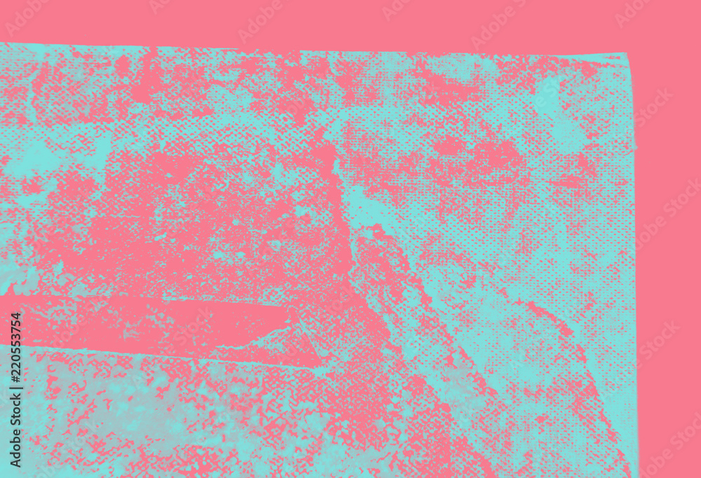 Pink and blue hand painted background texture with grunge brush strokes