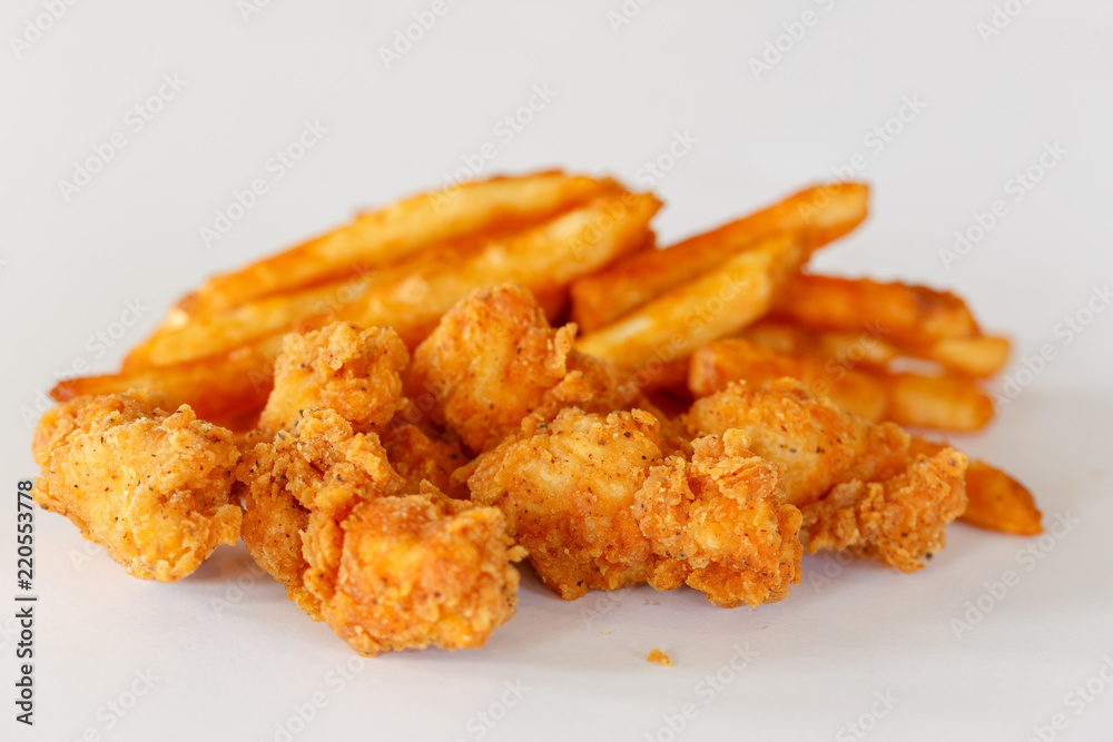 chicken tenders and fries