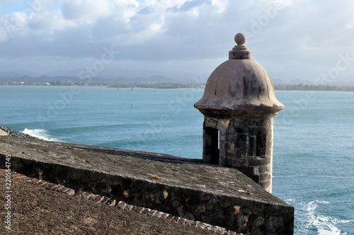 Détail de la muraille de San Juan Porto Rico