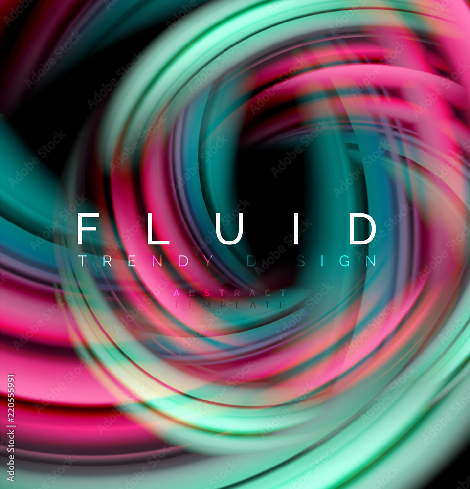 Fluid smooth wave abstract background, flowing glowing color motion concept, trendy abstract layout template for business or technology presentation or web brochure cover, wallpaper Fluid smooth wave abstract background, flowing glowing color motion concept, trendy abstract layout template for business or technology presentation or web brochure cover, wallpaper