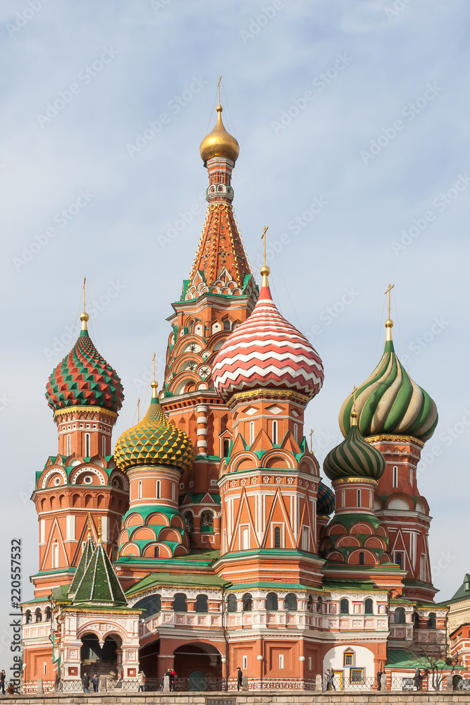 The Cathedral of Vasily the Blessed, commonly known as Saint Basil's Cathedral, is a church in Red Square in Moscow, Russia