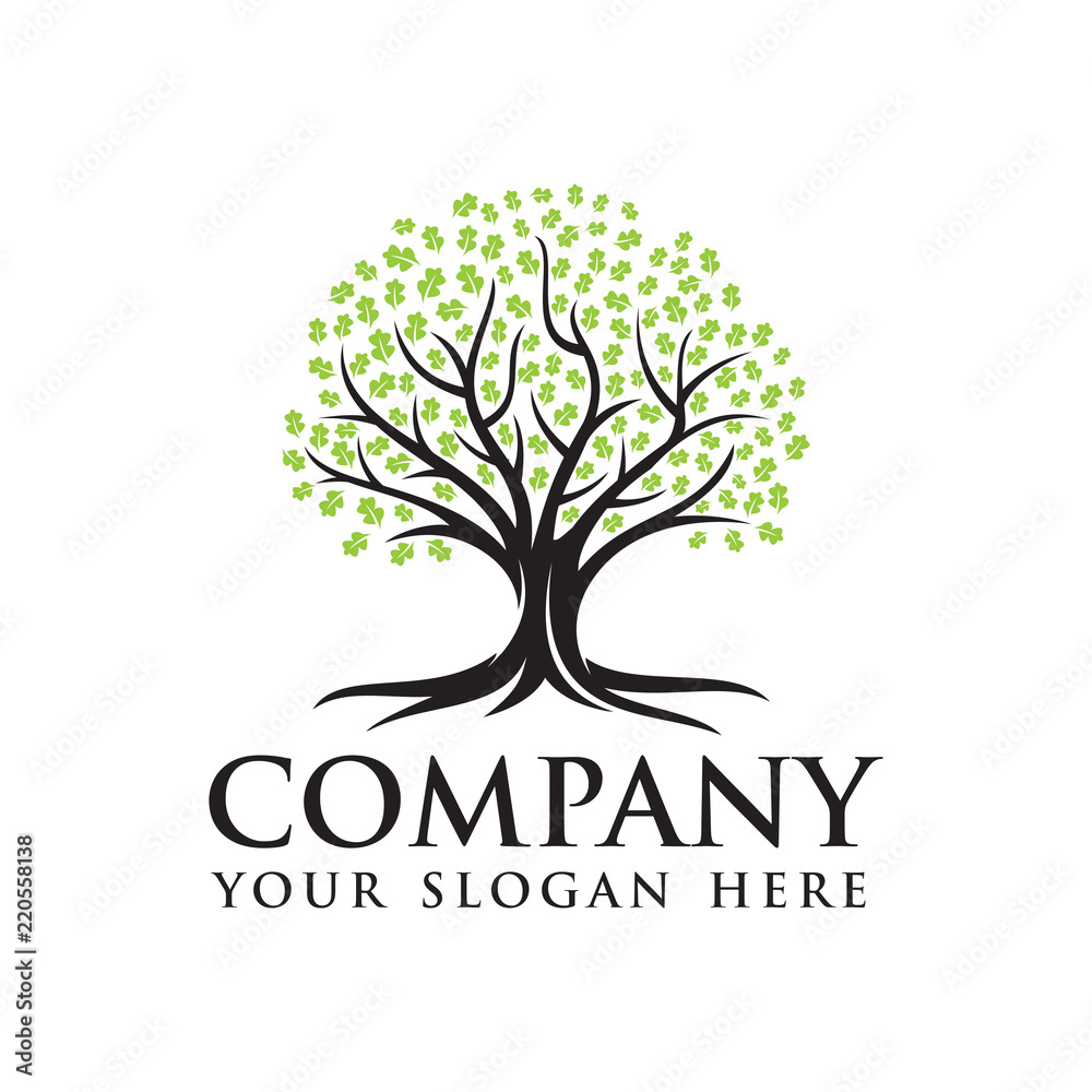 Obraz premium Oak Tree Logo