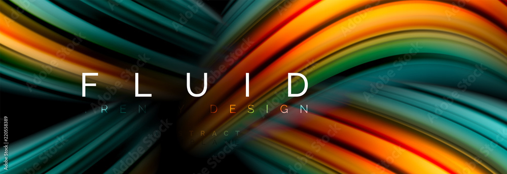 Fluid color motion concept - obrazy, fototapety, plakaty 