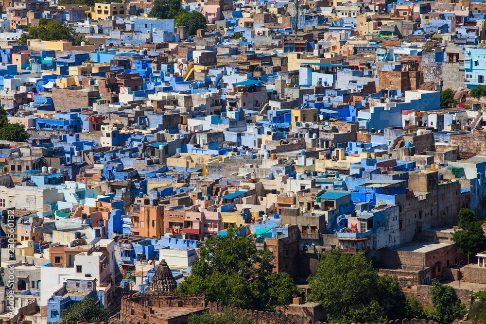 Jodhpur (Die blaue Stadt). Indien
