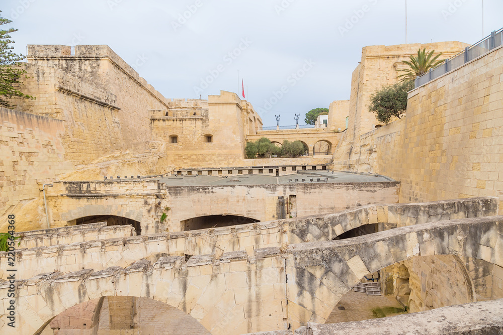Birgu (Vittoriosa), Malta. French post of the fortress (Poste De France), XVIII century