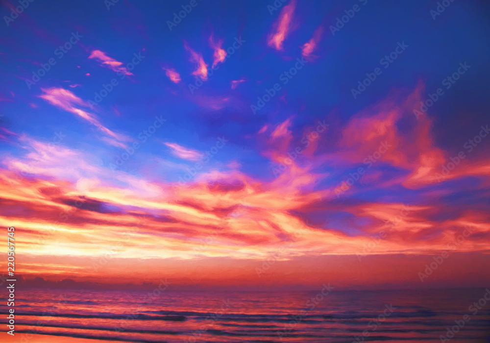 Sunrise in Myrtle Beach South Carolina Digital Art