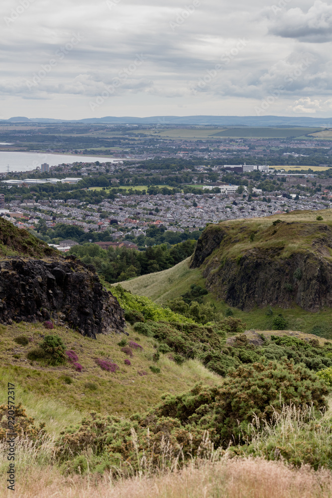 Holyrood Park à Edimbourg en Ecosse Holyrood Park à Edimbourg en Ecosse