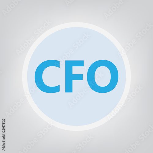 CFO (Chief Financial Officer) concept- vector illustration