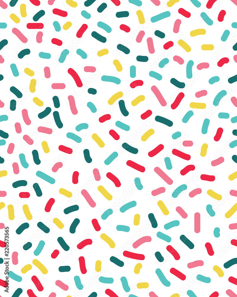 Seamless pattern with confetti on a white background Seamless pattern with confetti on a white background