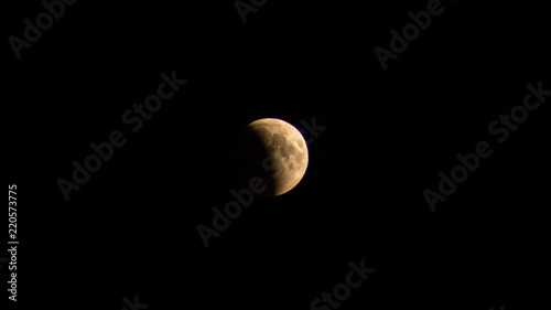Full bllod moon eclipse 2018. Azerbaijan