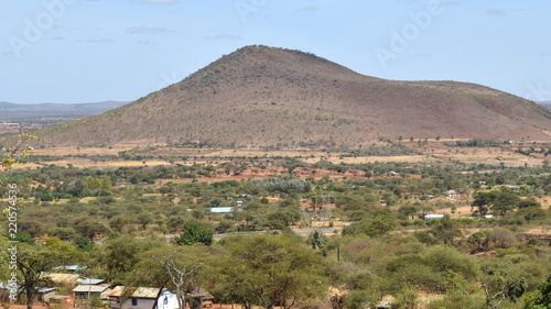 The arid landscapes of Kilome Plains, Makueni County, Kenya