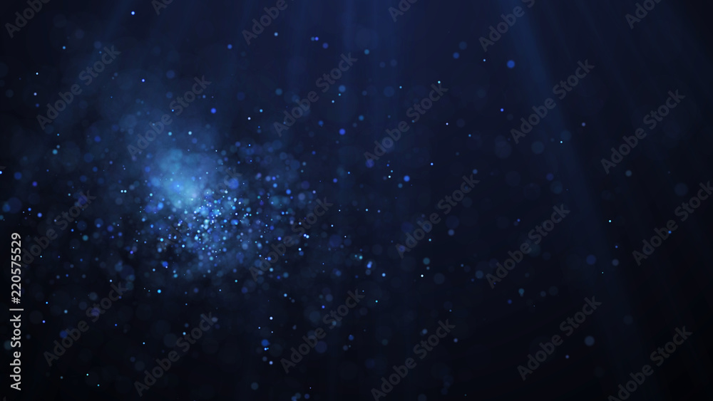 Obraz premium Dust particles. Abstract particle background. Particle explosion. Dots background. 4k rendering.