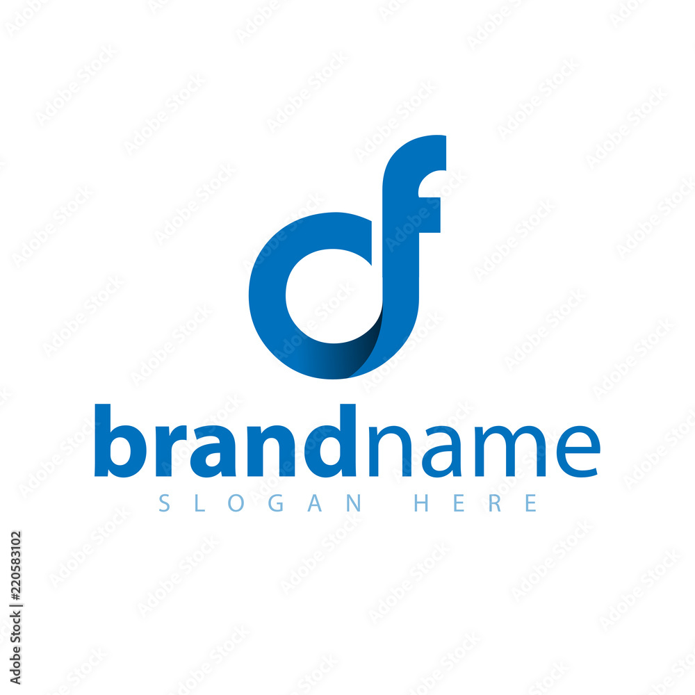 d f initial letter logo icon vector template d f initial letter logo icon vector template