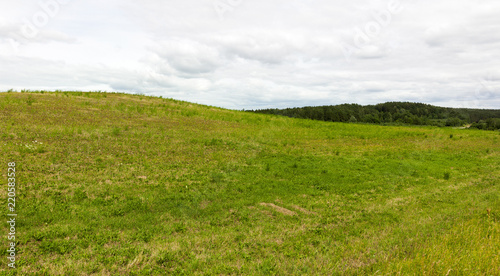 hilly field