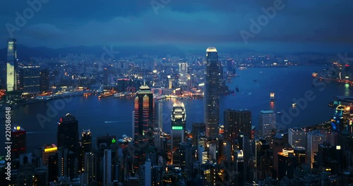 Wallpaper Mural Hong Kong city from the Victoria peak, China Torontodigital.ca