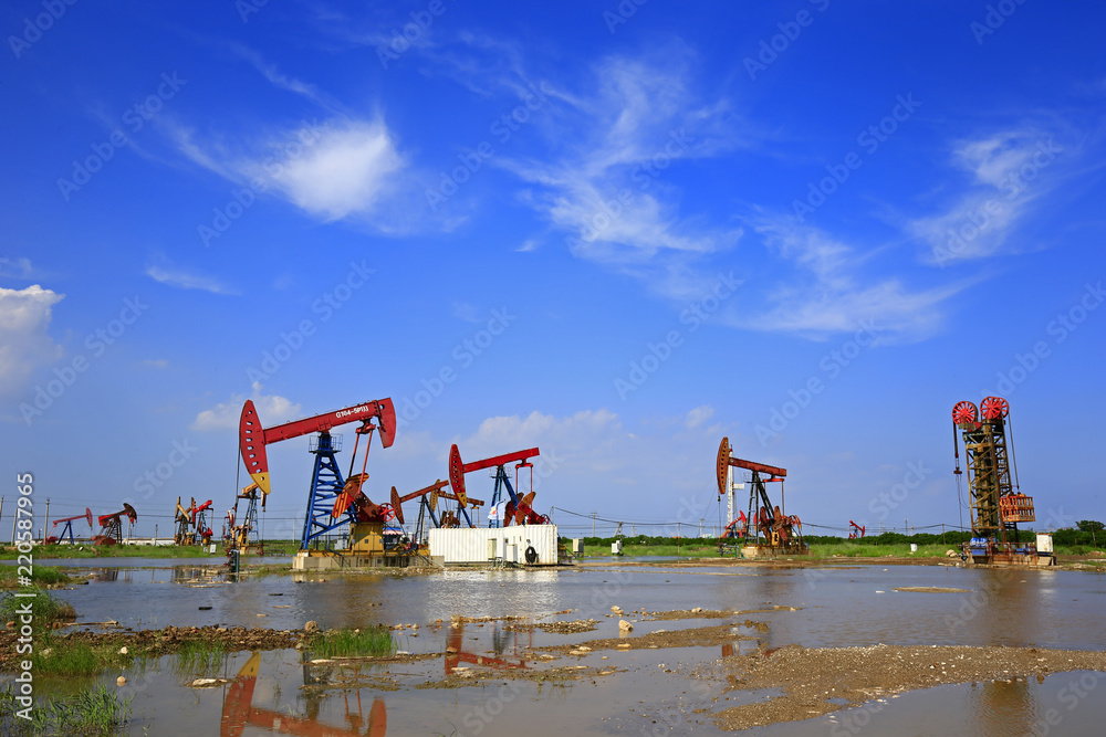 The oil pump, industrial equipment The oil pump, industrial equipment