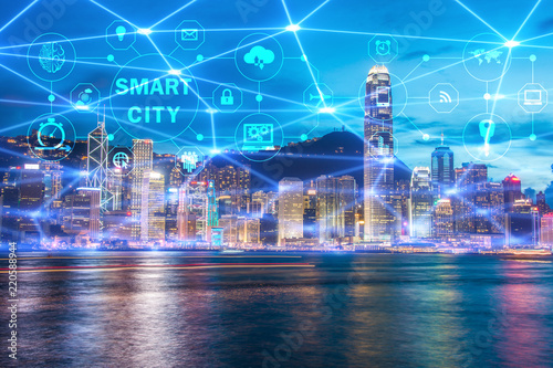 Concept of smart city and internet of things © Elnur