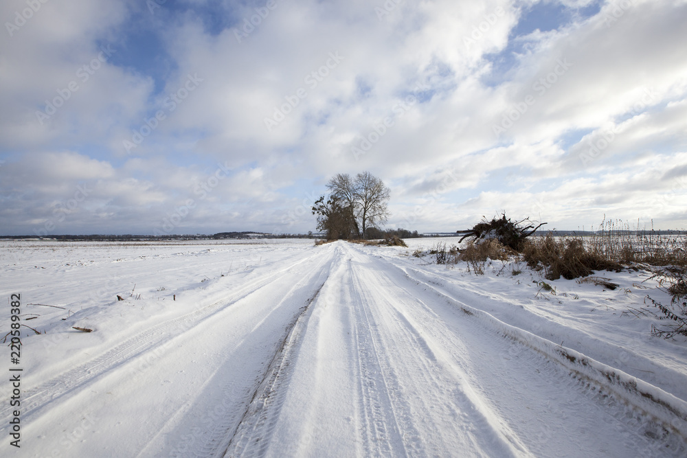 The road in winter The road in winter